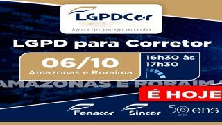 TREINAMENTO LGPD PARA CORRETOR AMAZONAS E RORAIMA