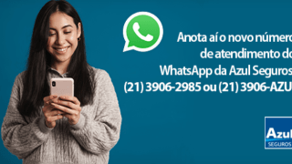 Conheça o novo número de WhatsApp da Azul Seguros