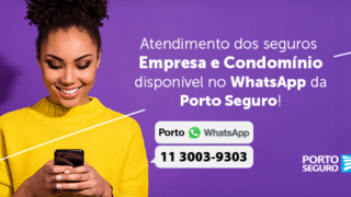 Atendimento Porto Seguro Empresa e Condomínio disponível no WhatsApp